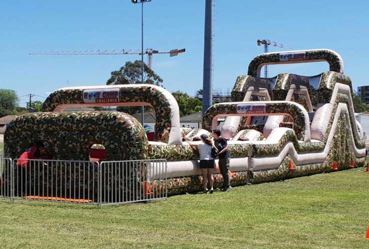 Inflatable Boot Camp for hire Brisbane